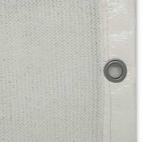 Telo ombreggiante bianco con bordatura